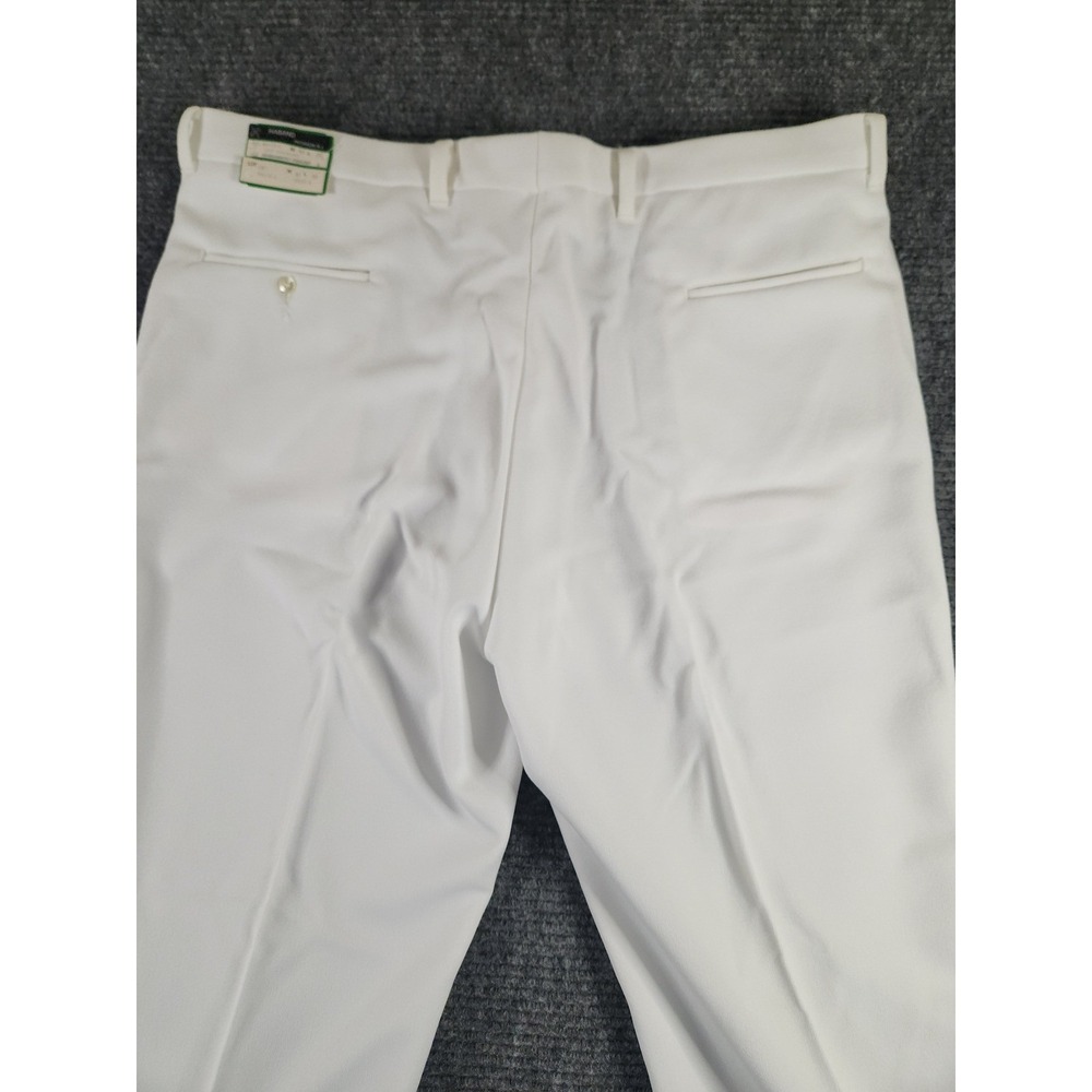 New Old Stock Vintage Haband Mens White Dress Slacks Pants 41x30 Made in USA